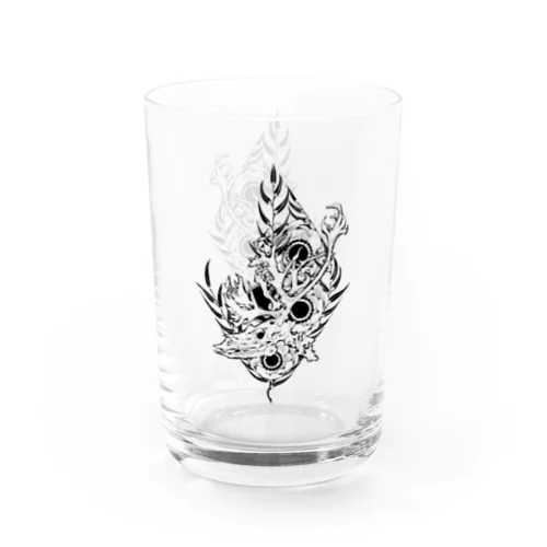 トナカイ骨花グラス Water Glass