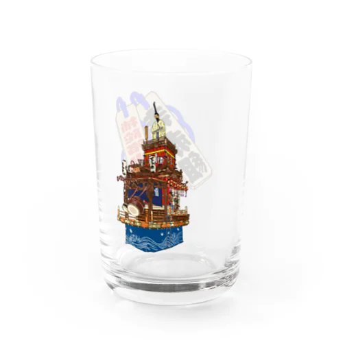 寺赤組山車マグカップ Water Glass