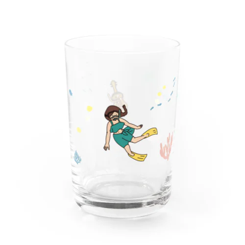 ウクレレちゃんグラス Water Glass