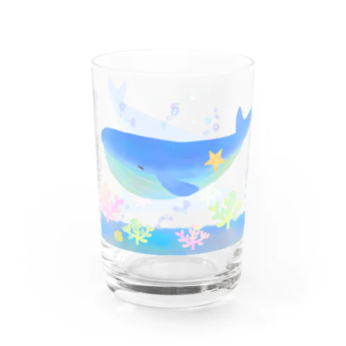 宝物みつけたクジラのくぅ Water Glass