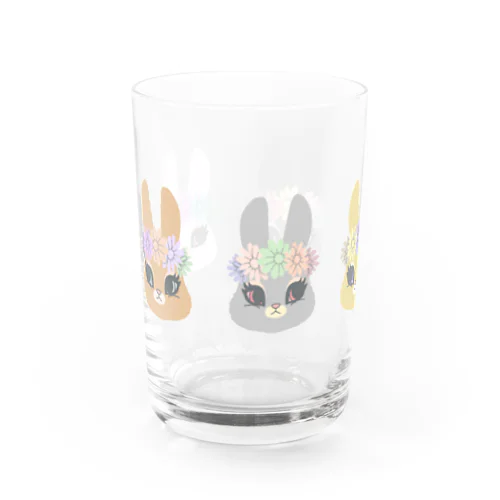 花とうさぎ Water Glass