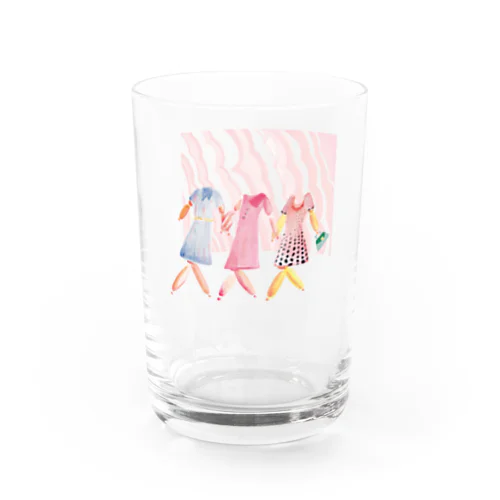 Shopping girl Water Glass