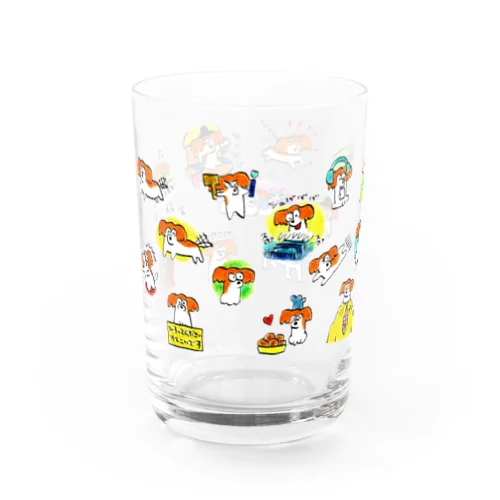 たくさんのパピヨン Water Glass