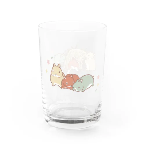 3匹のこうさ Water Glass