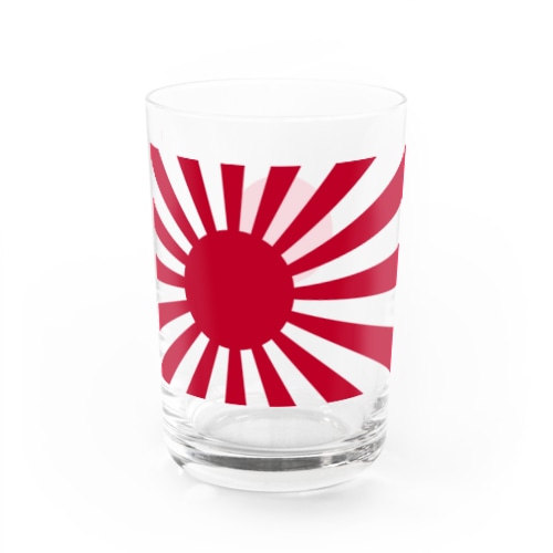 Rising sun flag Water Glass