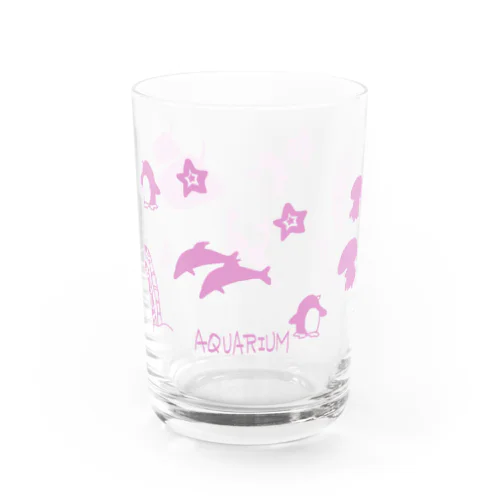 aquariumピンク Water Glass