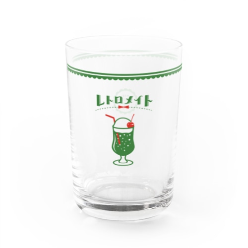 レトロメイト＊クリームソーダ -Desert- グラス Water Glass