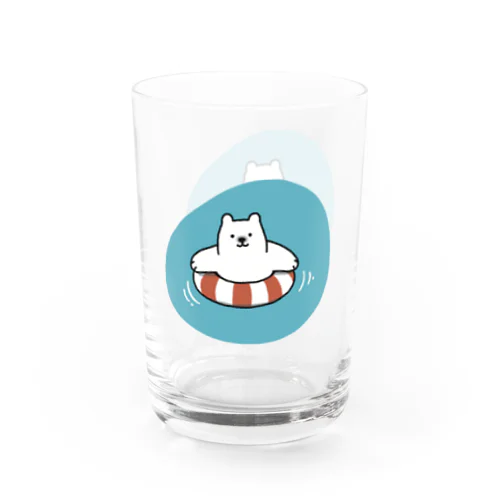 ぷかぷか浮かぶしろくまくん Water Glass