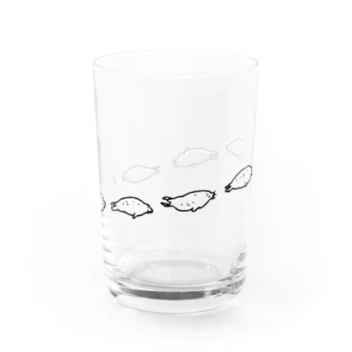 すいすいアザラシ Water Glass
