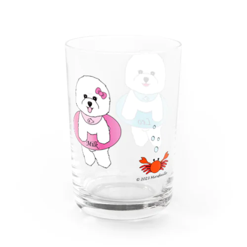 ゆったりまったりレオ＆みるく Water Glass