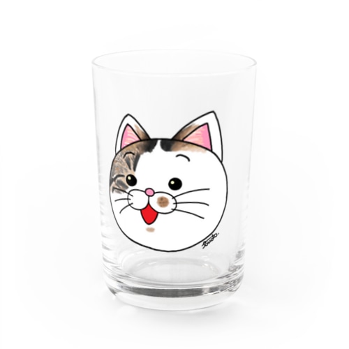 ブドウのニャンコのフレンズ　グラスにゃんこその1 Water Glass