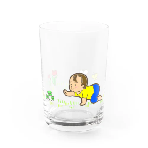 ハイハイ赤ちゃん Water Glass