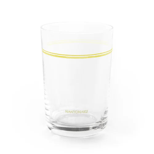 なんとなくな適量を示すコップ。 Water Glass