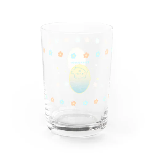 淡花ぽにゃグラス Water Glass