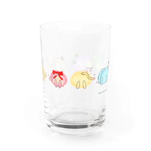 7匹のおしり Water Glass