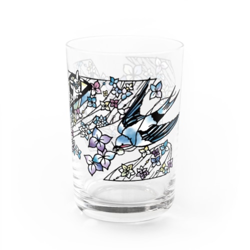 切り絵 / 水夢のゆびきり Water Glass
