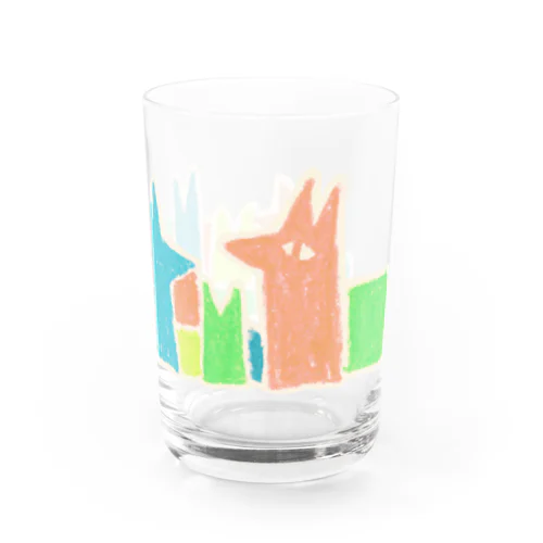 一匹オオカミ集会 Water Glass