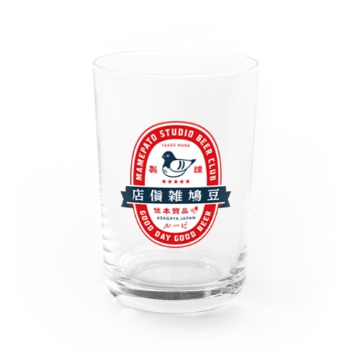 豆鳩ビアグラス Water Glass