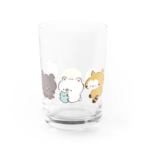 フキゲンどうぶつ大集合 Water Glass