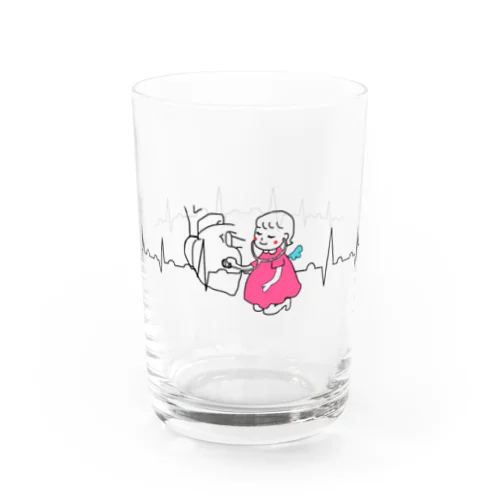 天使ちゃん　心臓 Water Glass