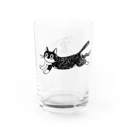 “ねことわたし”追いかけっこglass Water Glass