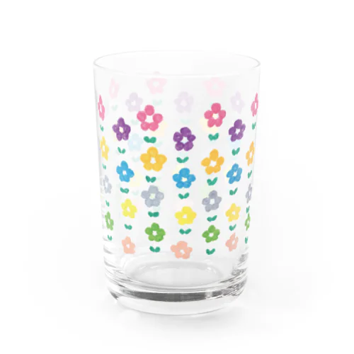 ぽわぽわなおはな柄 Water Glass