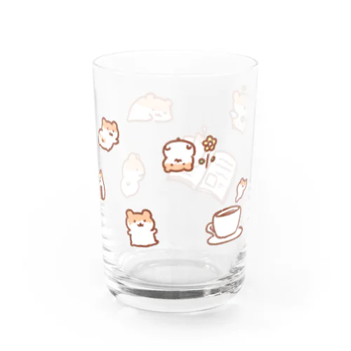 ゆるゆるラクガキはむちゃん Water Glass