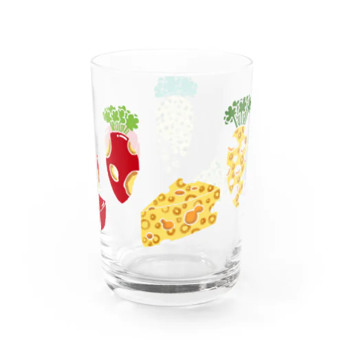 満たされたチーズと虚ろなにんじん Water Glass