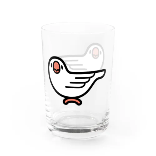 おでかけ文鳥　コップ Water Glass