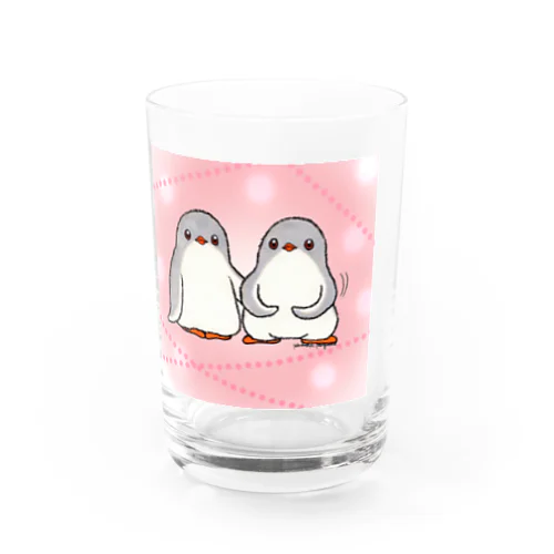 ふたごのジェンツーペンギン(キラキラロゴつき) グラス
