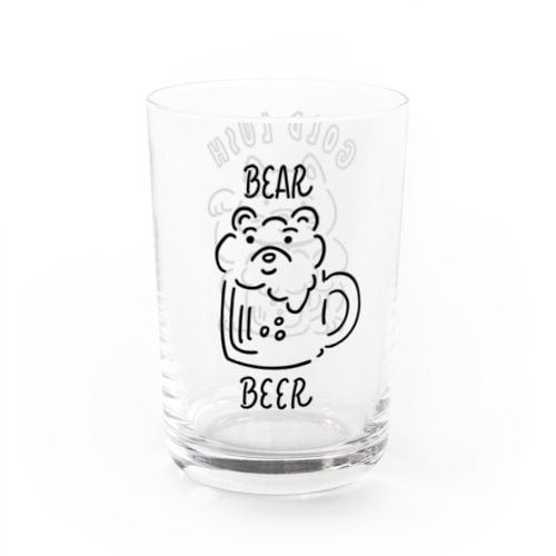 I LOVE BEER Water Glass