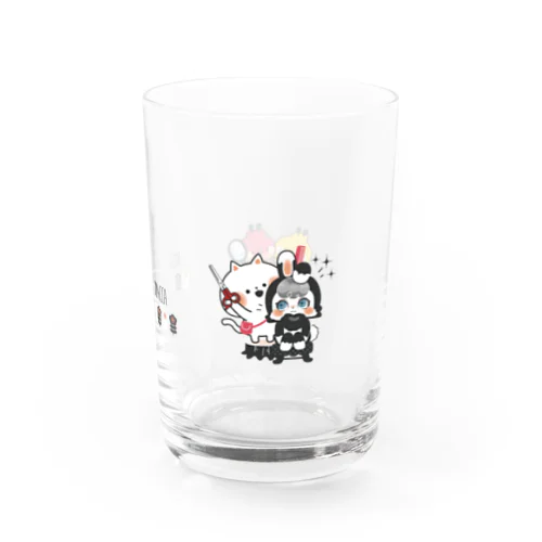 はさみとマッカちゃん　散髪 Water Glass