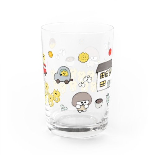 シュールな動物たち Water Glass