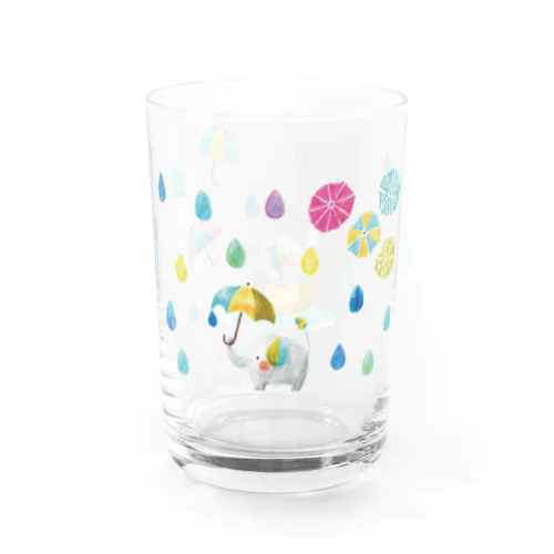 雨降りぞうさん Water Glass