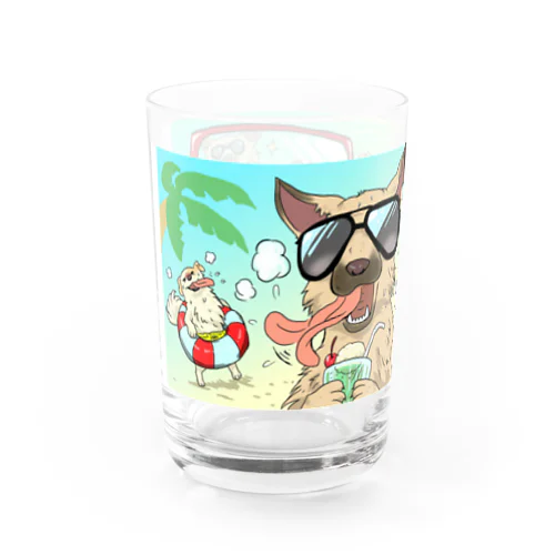 夏の海水浴コップ グラス