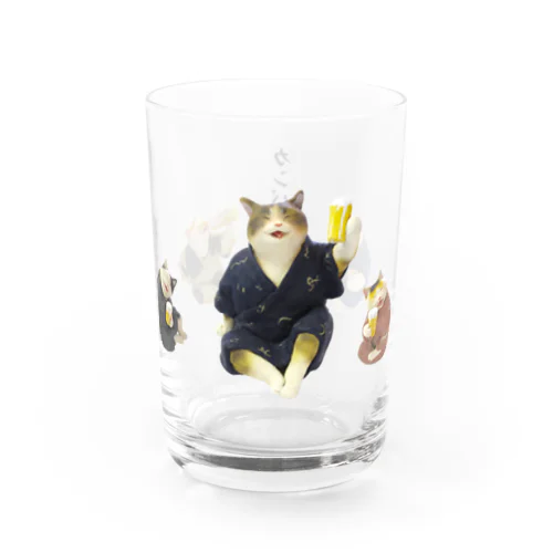 猫の宴　カンパ～イ☆ Water Glass