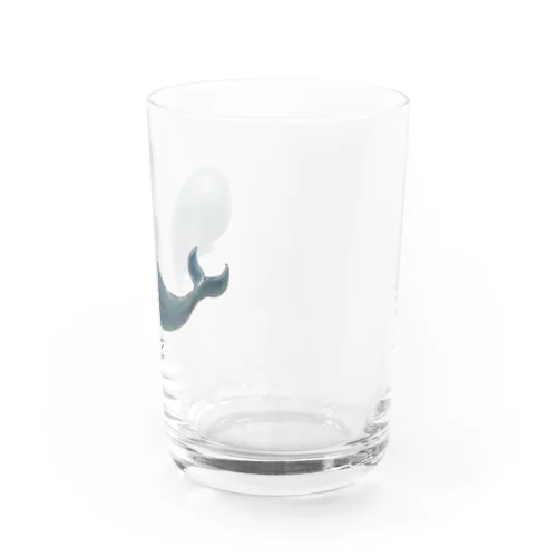 くじらくん（文字あり） Water Glass