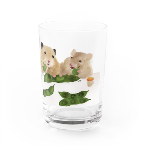 【KAMAP】枝豆とハムスター兄弟 Water Glass