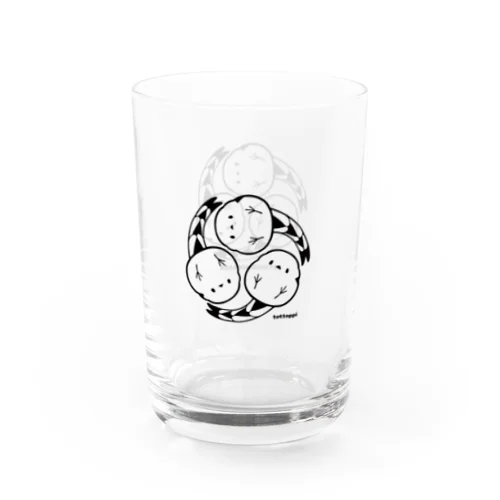 みつどもえなが Water Glass