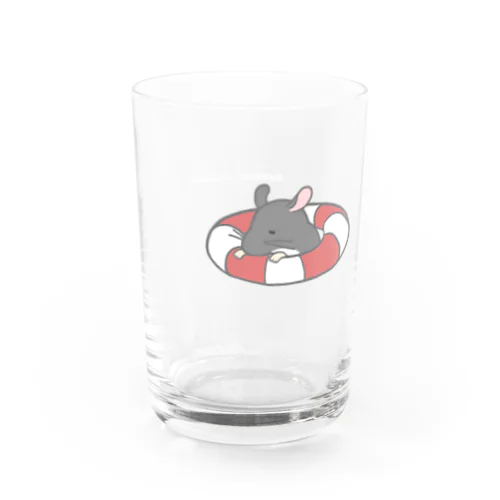 うきわチンチラ Water Glass