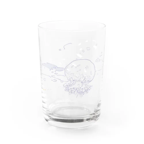 ヒゼンクラゲ(purple) Water Glass