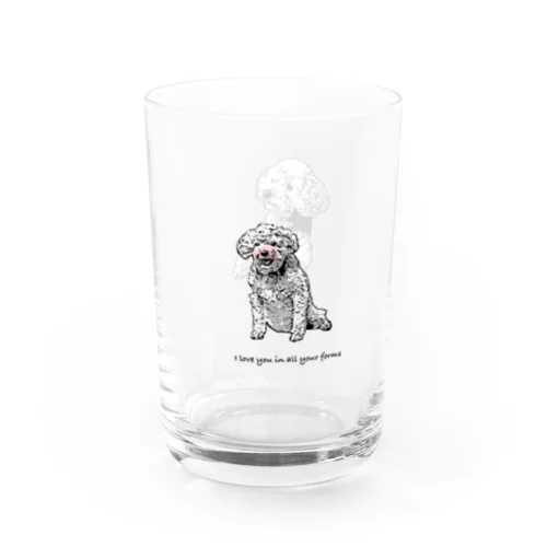 どんな姿もあいす Water Glass