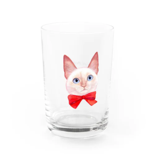 【Lipine】ひなたのビッグフェイス(ロゴ) Water Glass