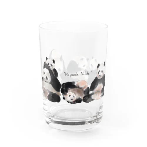 パンダが、すき Water Glass