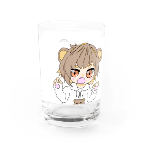 オリキャラくまちゃん(白) Water Glass