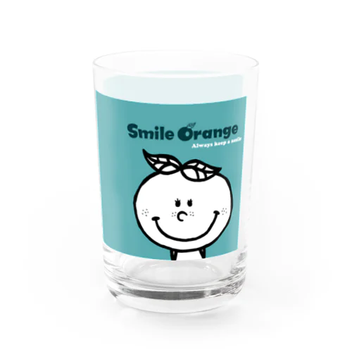Smile Orange 9 Water Glass