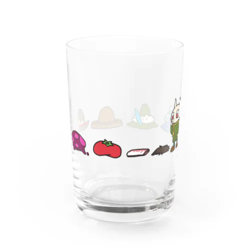 帽子いろいろ背比べ Water Glass