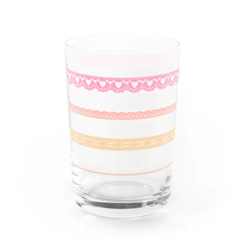 レトログラス　レース Water Glass