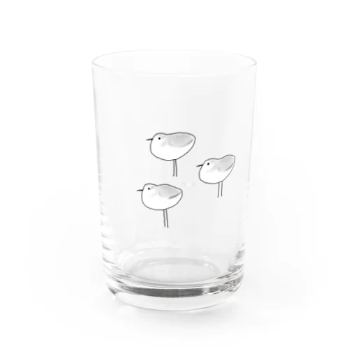 ミユビシギ（withカニ） Water Glass