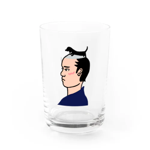 ダックス侍 にらみ Water Glass